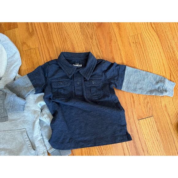 Set of three Osh Kosh 24 months long sleeved fall‎ tops Mint condition No flaws - Picture 3 of 4